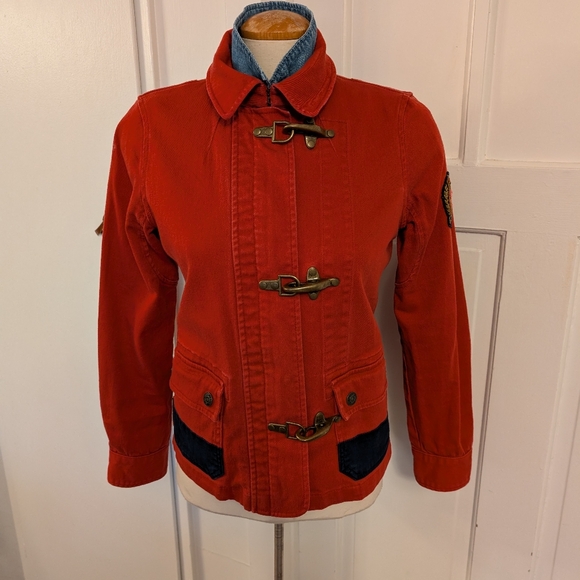 Ralph Lauren Black Label Red and Blue Jean Jacket - Picture 7 of 12